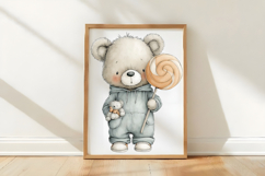 Whimsical Easter Bear Clipart Product Image 3