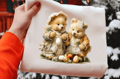 Whimsical Easter Bear Couple Clipart Product Image 2