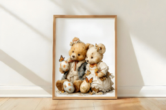 Whimsical Easter Bear Couple Clipart Product Image 3