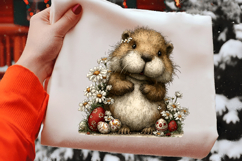 Whimsical Easter Beaver Clipart Product Image 2