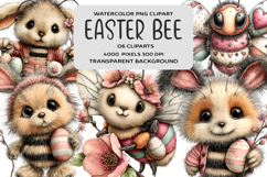 Whimsical Easter Bunny Clipart Product Image 1