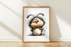 Whimsical Easter Bee Clipart Product Image 3