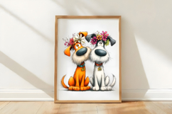 Whimsical Easter Best Friend Dog Clipart Product Image 3