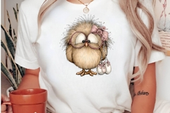 Whimsical easter bird Clipart Product Image 2