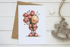 Whimsical easter bird Clipart Product Image 3