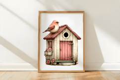 Whimsical Easter Birdhouse Clipart Product Image 3