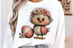 Whimsical Easter Birds Clipart Product Image 2
