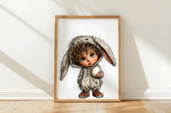 Whimsical Easter Boy Clipart Product Image 3