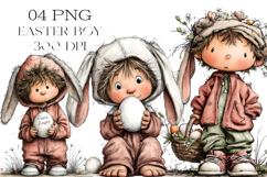 Whimsical Easter Boy PNG Clipart Product Image 1