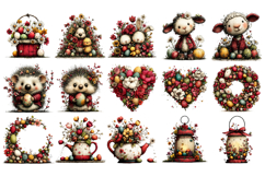 Whimsical Easter Bunny PNG Bundle, Easter Sublimation PNG Product Image 2