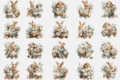 Whimsical Easter Bunny Bundle, Easter Sublimation PNG Product Image 3
