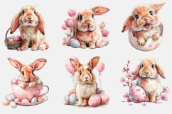 Whimsical Easter Bunny Sublimation PNG Bundle Product Image 2