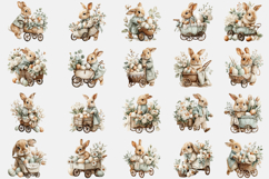 Whimsical Easter Bunny Bundle, Easter Sublimation PNG Product Image 4