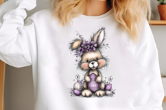Whimsical Easter Bunny Clipart Product Image 2