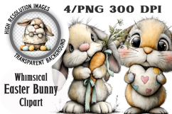 Whimsical Easter Bunny Clipart Product Image 1