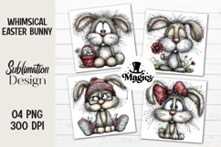 Whimsical Easter Bunny Clipart Product Image 1