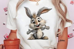 Whimsical Easter Bunny Clipart Product Image 2