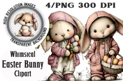 Whimsical Easter Bunny Clipart Product Image 1