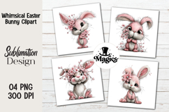 Whimsical Easter Bunny Clipart Product Image 1