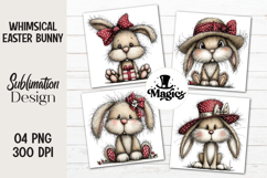 Whimsical Easter Bunny Clipart Product Image 1