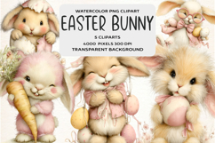 Whimsical Easter Bunny Clipart Product Image 1