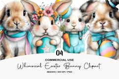Whimsical Easter Bunny Clipart Product Image 1