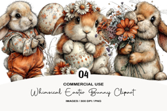 Whimsical Easter Bunny Clipart Product Image 1