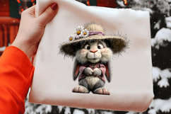 Whimsical Easter Bunny Clipart Product Image 2