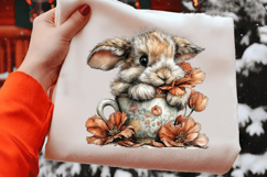 Whimsical Easter Bunny Clipart Product Image 2