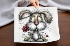Whimsical Easter Bunny Clipart Product Image 2