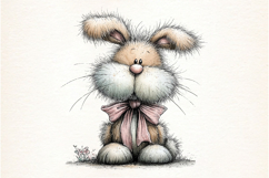 Whimsical Easter Bunny Clipart Product Image 2