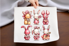 Whimsical Easter Bunny Clipart Product Image 2