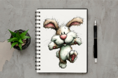 Whimsical Easter Bunny Clipart Product Image 2