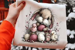 Whimsical Easter Bunny Clipart Product Image 2