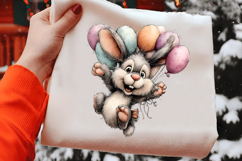 Whimsical Easter Bunny Clipart Product Image 2