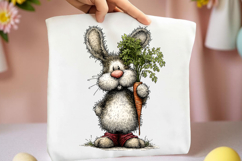 Whimsical Easter Bunny Clipart Product Image 2