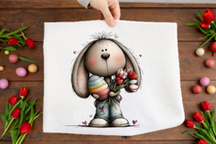Whimsical Easter Bunny Clipart Product Image 2