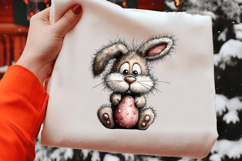 Whimsical Easter Bunny Clipart Product Image 2