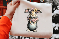Whimsical Easter Bunny Clipart Product Image 2