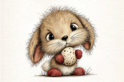 Whimsical Easter Bunny Clipart Product Image 2