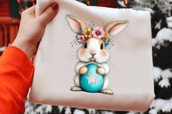 Whimsical Easter Bunny Clipart Product Image 2
