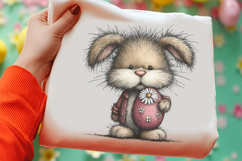 Whimsical Easter Bunny Clipart Product Image 2