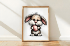 Whimsical Easter Bunny Clipart Product Image 3