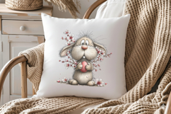 Whimsical Easter Bunny Clipart, Easter Sublimation PNG Product Image 3