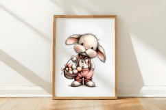 Whimsical Easter Bunny Clipart Product Image 3