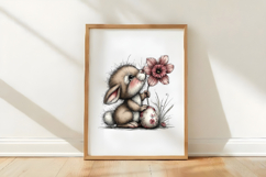 Whimsical Easter Bunny Clipart Product Image 3