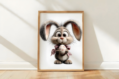 Whimsical Easter Bunny Clipart Product Image 3
