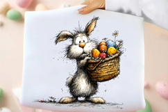 Whimsical Easter Bunny Clipart Product Image 3