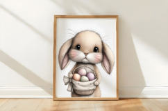 Whimsical Easter Bunny Clipart Product Image 3