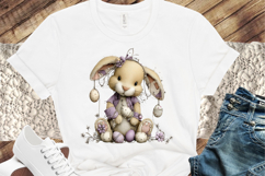 Whimsical Easter Bunny Clipart Product Image 3